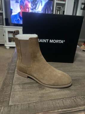 Saint Morta Nomad Chelsea Boot in Camel Suede
